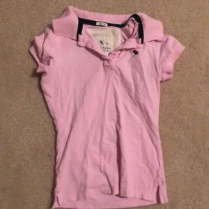 Abercrombie and Fitch pink polo shirt S
